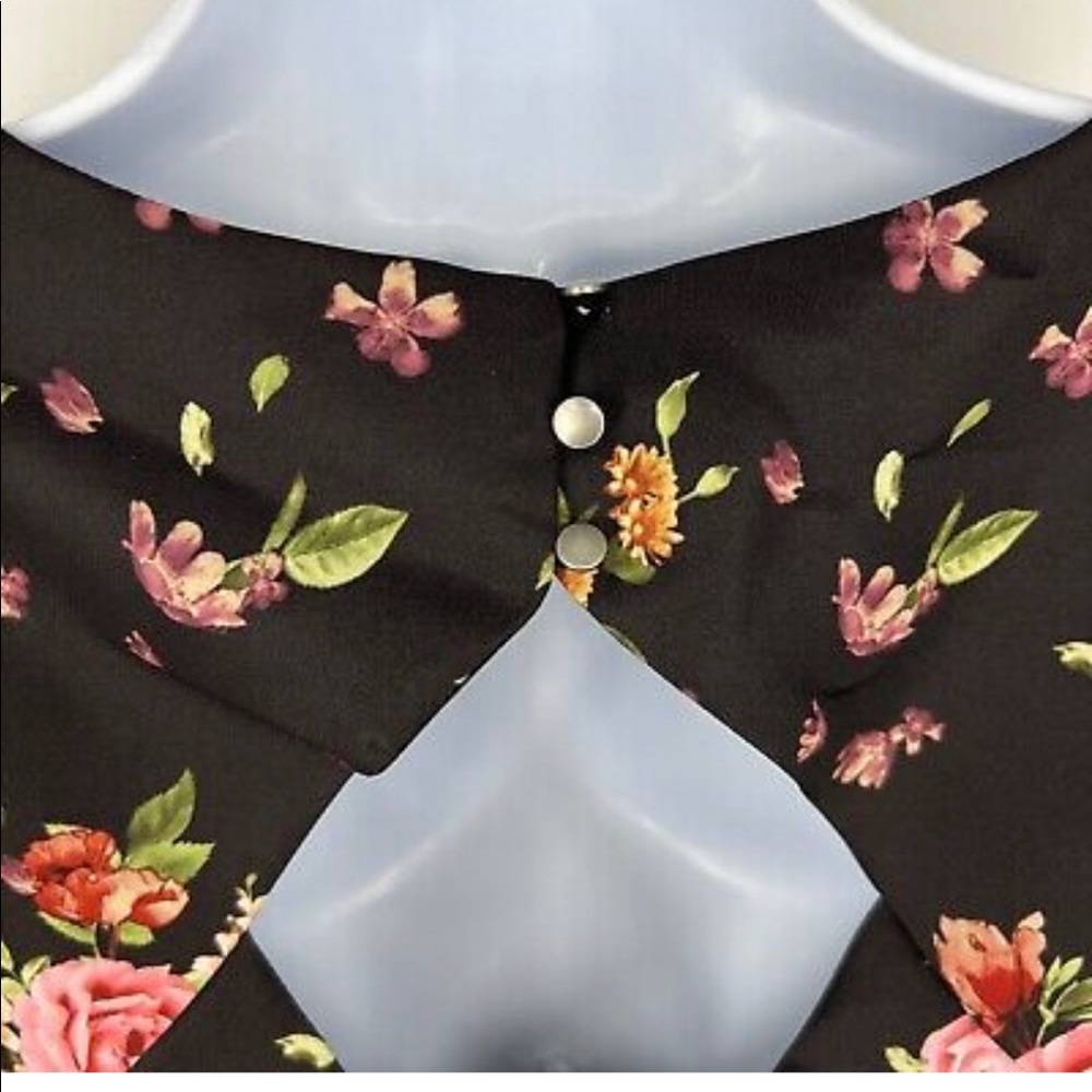 Floral Print Formal Skater Dress - Picture 5 of 10